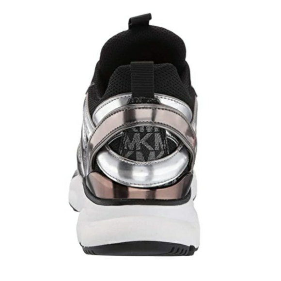 Michael Kors Silver/Black Metalic Hero Trainer - Picture 4 of 6